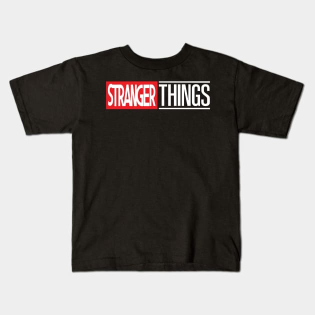 Strangers things marvel logo mcu Hawkins Indiana vecna the upside down Eddie munson Kids T-Shirt by ArtIzMuzikForTheEyez